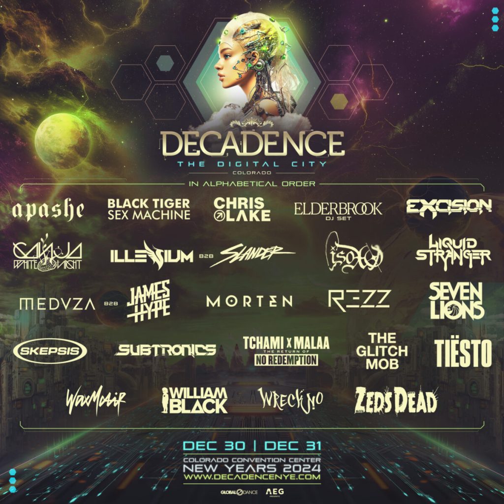 Decadence Music Festival 2024 flyer