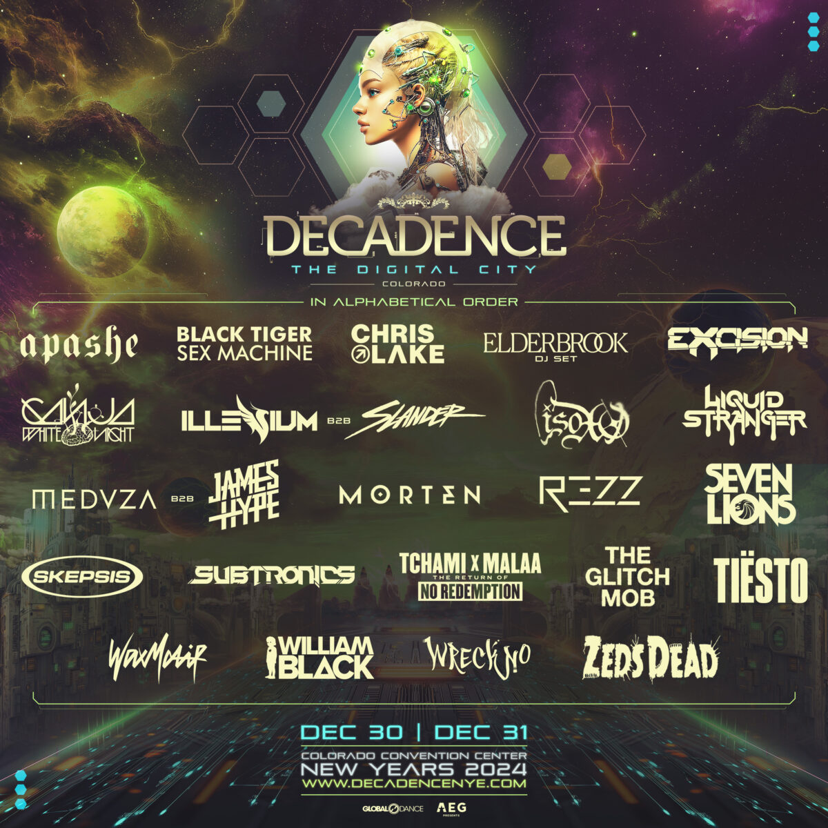 Decadence Music Festival 2024 flyer