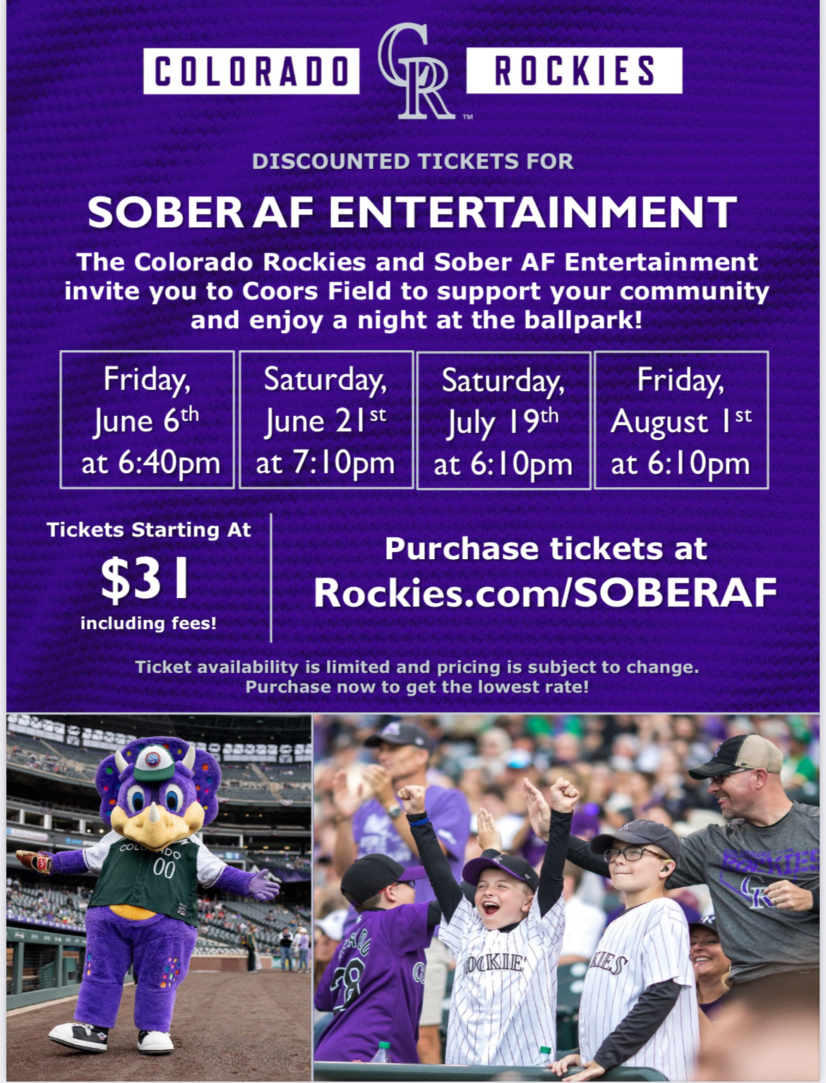 PIT Pirates vs. CO Rockies flyer
