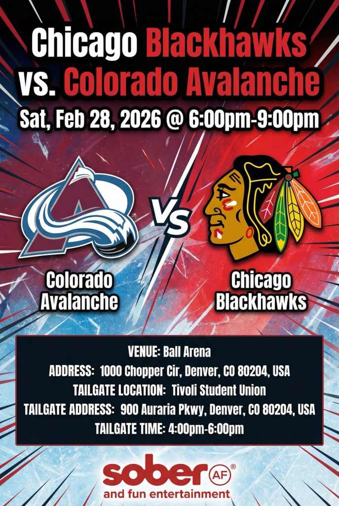 Chicago Blackhawks vs. Colorado Avalanche flyer
