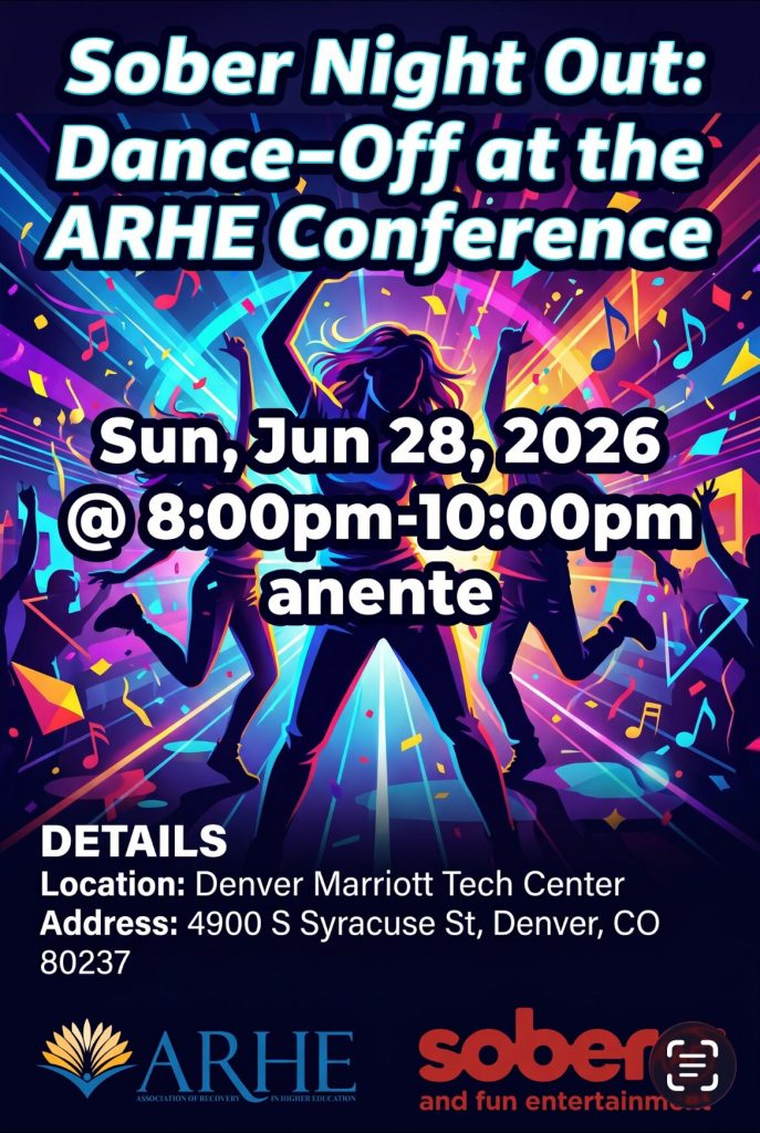 Sober Night Out: Dance‑Off at the ARHE Conference flyer